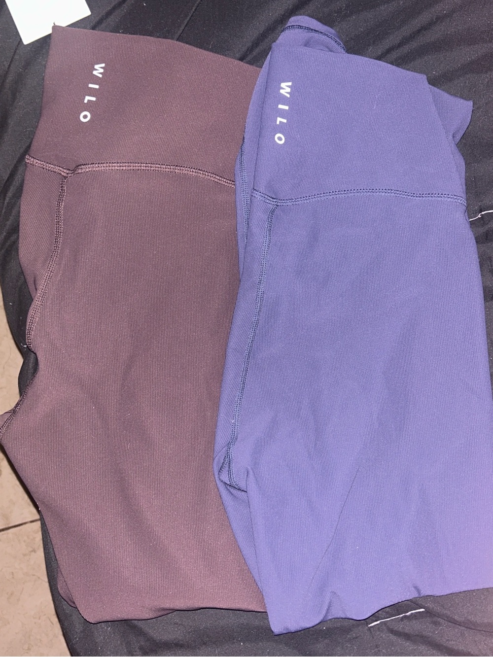 Wilo pair of tights brown and navy